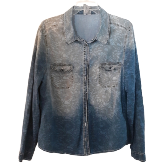 New Direction Weekend Tops - New Directions Women's Size XL Button Down Shirt